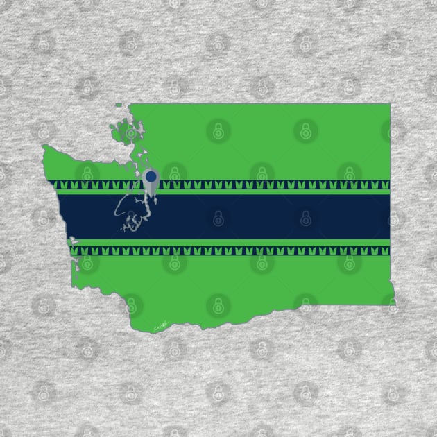 Seattle Football (Alternate) by doctorheadly